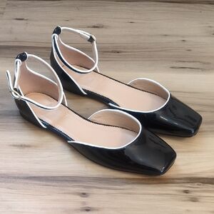 NWOB J.Crew Anya Ankle-Strap Mary Jane Flats Size 10